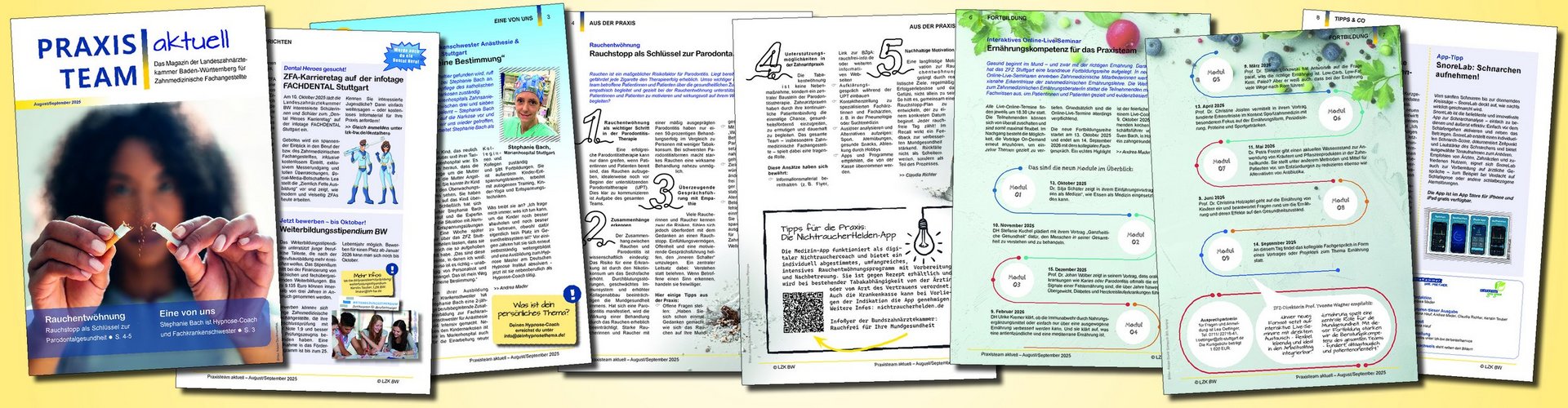 Seitenübersicht der Ausgabe August-September 2025