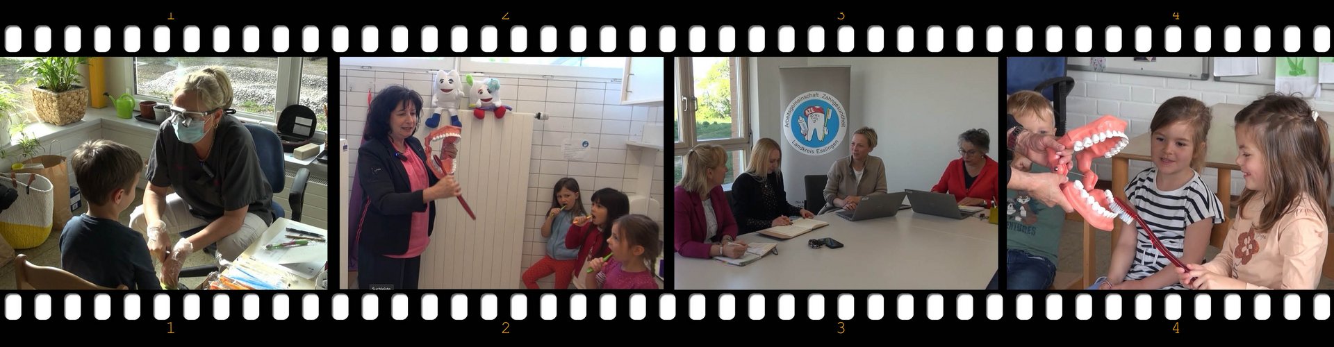 Szenen aus dem Film über das Ehrenamt der Patenzahnärzte